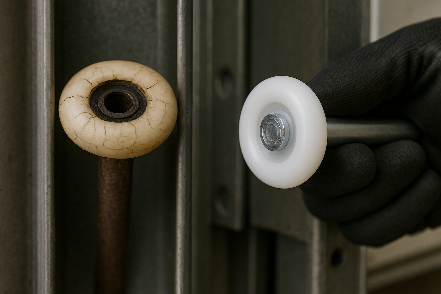 Garage Door Roller Replacement in Gardner